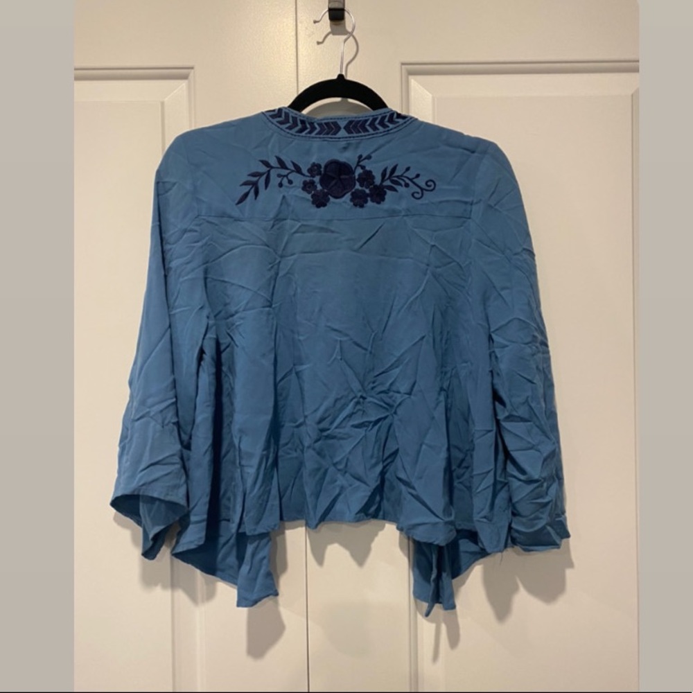 Embroidered Open Cardigan - Picture 2 of 4